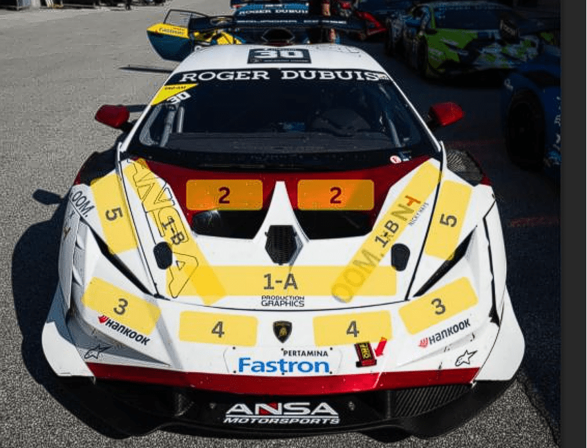 Car Front Profile - Sponsor Placement